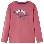 Tricou pentru copii cu mâneci lungi roșu închis 104