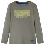 Tricou pentru copii cu mâneci lungi, kaki, 104