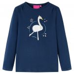 Tricou pentru copii cu mâneci lungi, bleumarin, 104