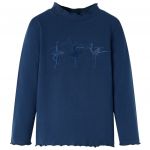 Tricou pentru copii cu mâneci lungi, bleumarin, 104