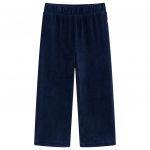 Pantaloni de copii din velur, bleumarin, 92