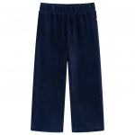 Pantaloni de copii din velur, bleumarin, 104