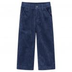 Pantaloni de copii din velur, bleumarin, 140