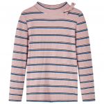 Tricou pentru copii cu mâneci lungi, roz deschis, 128