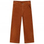 Pantaloni copii din velur, coniac, 92