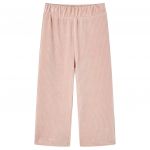 Pantaloni de copii din velur, roz, 128