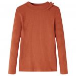 Tricou pentru copii cu mâneci lungi, coniac, 116