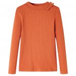 Tricou pentru copii cu mâneci lungi, portocaliu ars, 140