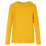 Tricou pentru copii cu mâneci lungi, ocru, 104