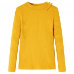 Tricou pentru copii cu mâneci lungi, ocru, 128