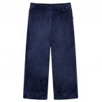 Pantaloni de copii din catifea, albastru închis, 104