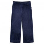 Pantaloni de copii din catifea, albastru închis, 128