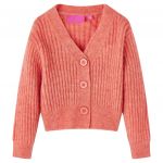 Cardigan tricotat pentru copii, roz mediu, 104