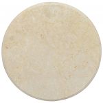 vidaXL Blat de masă, crem, Ø60x2,5 cm, marmură
