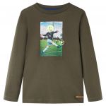 Tricou pentru copii cu mâneci lungi, kaki, 104