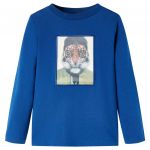 Tricou de copii cu mâneci lungi, albastru închis, 116