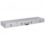 vidaXL Valiză pentru armă, argintiu, 134 x 35 x 12 cm, aluminiu
