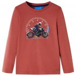 Tricou cu mâneci lungi pentru copii, henna, 116