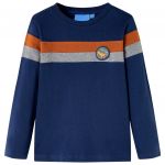 Tricou pentru copii cu mâneci lungi, bleumarin, 104