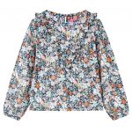 Cămașă de copii cu mâneci lungi, albastru închis, 140