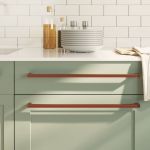 vidaXL Mânere de dulap, 5 buc., bronz, 480 mm, oțel inoxidabil