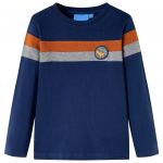 Tricou pentru copii cu mâneci lungi, bleumarin, 116