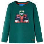 Tricou de copii cu mâneci lungi, verde, 116