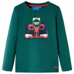 Tricou de copii cu mâneci lungi, verde, 128