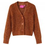 Cardigan tricotat pentru copii, coniac, 116