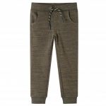 Pantaloni de trening pentru copii, kaki închis melanj, 116