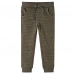 Pantaloni de trening pentru copii, kaki închis melanj, 128