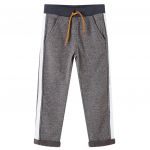 Pantaloni de trening pentru copii, gri închis melanj, 104