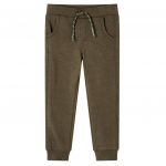 Pantaloni de trening pentru copii, kaki melanj, 92