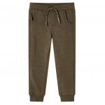 Pantaloni de trening pentru copii, kaki melanj, 116