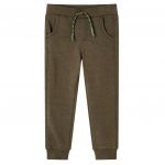 Pantaloni de trening pentru copii, kaki melanj, 128