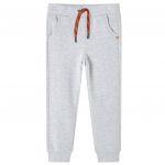Pantaloni de trening pentru copii, gri melanj, 104