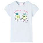 Tricou pentru copii, albastru deschis, 116