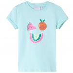 Tricou pentru copii, turcoaz deschis, 104