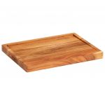 vidaXL Tocător, 43x32x3,5 cm, lemn masiv de acacia
