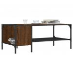 vidaXL Măsuță de cafea cu raft, stejar maro, 100x51x40 cm, lemn