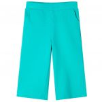 Pantaloni pentru copii cu picioare largi, verde mentă, 116