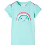 Tricou pentru copii, verde mentă deschis, 116