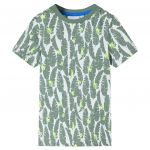 Tricou pentru copii, ecru și iederă închisă, 104