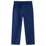 Pantaloni pentru copii cu șnur, bleumarin, 92