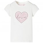 Tricou pentru copii ecru 128