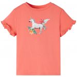 Tricou de copii cu mâneci scurte, corai, 104