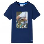 Tricou pentru copii, albastru închis, 140