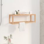 vidaXL Suport de prosoape, 60x20x20 cm, lemn masiv de nuc