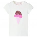 Tricou pentru copii, crem ecru, 140