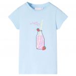 Tricou pentru copii, albastru pal, 128